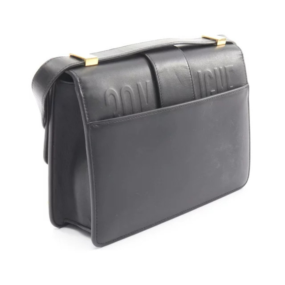 Dior Bag Shoulder Montaigne Black Leather Christian Black